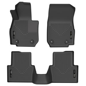 Mazda CX-3 Floor Liners - Front + Rear - Husky Liners - WeatherBeater - Black - `20-`21